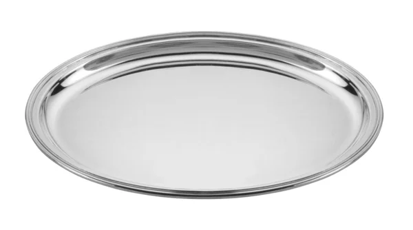 Silver plate — Stock Photo, Image