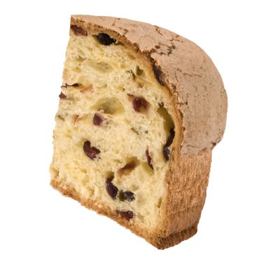 panettone, izole bir dilim