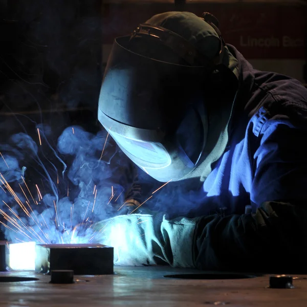 Industrieel lassen — Stockfoto