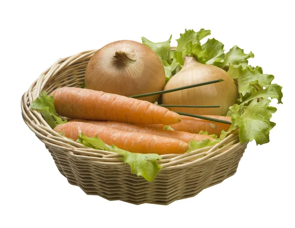 Basket with vegetables — Stock Photo, Image