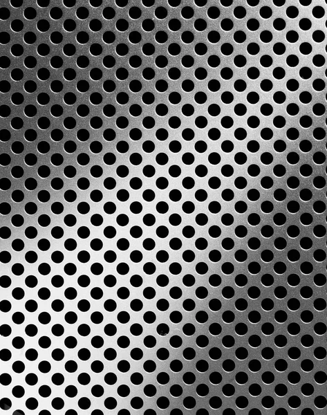 Perforated Metal Plate Diagonal Gradient Light — Stock Photo, Image