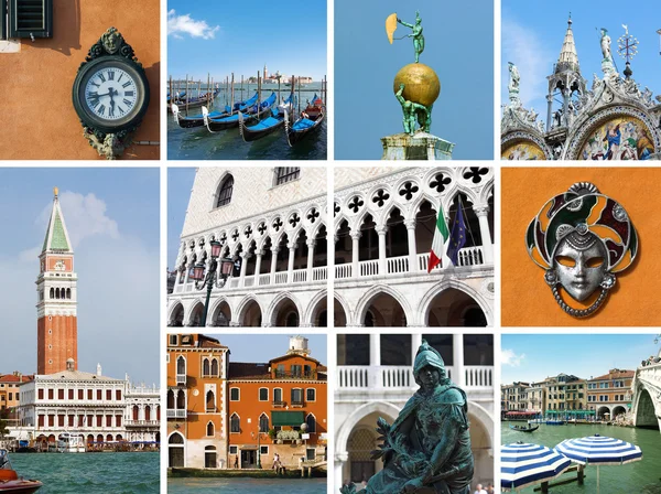 Venedig collage — Stockfoto