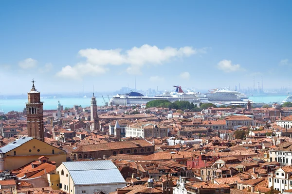 Venedig tak från hög vinkel Visa — Stockfoto