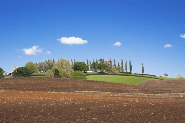 Spring ploughed field landscape — Stock Photo, Image