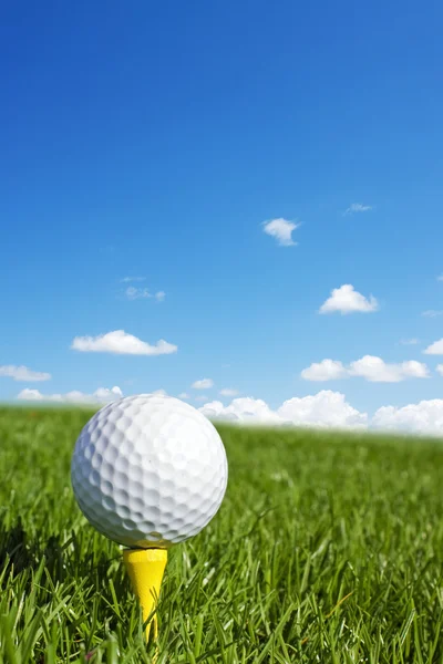 М'яч для гольфу вертикальні Стокове Фото