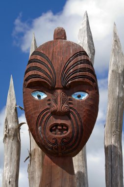 Yeni Zelanda maori maskesi