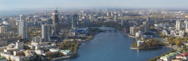 Yekaterinburg panoramik hava görünümünü, Rusya Federasyonu