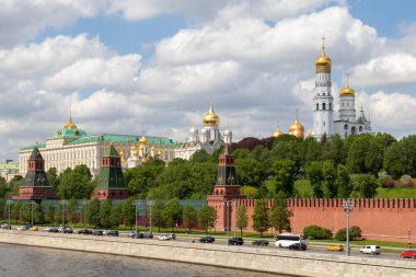Moskova Kremlin ve Moskva nehir seti