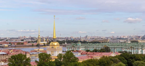 Spire Tetti San Pietroburgo Panorama Russia — Foto Stock