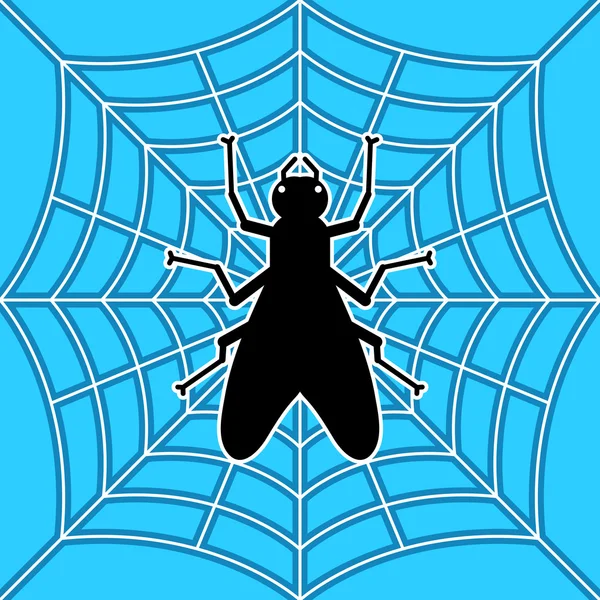 Voler dans l'araignée — Image vectorielle