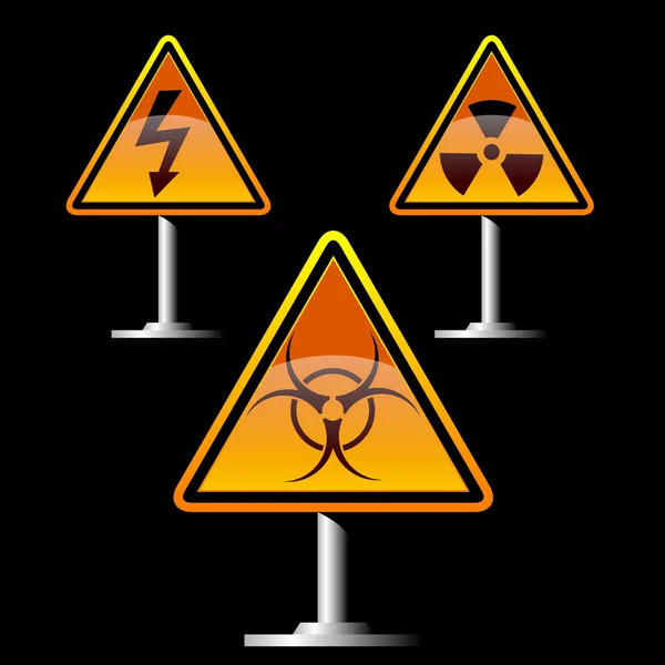 Warning signs — Stock Vector