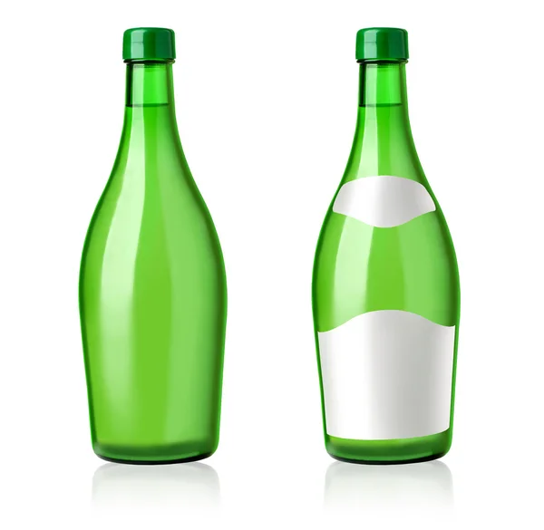 Green bottles — Stock Photo, Image