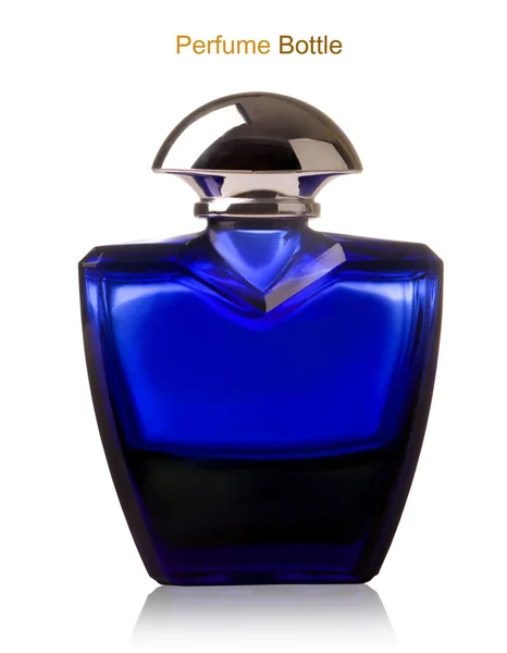 Blue perfume bottle — Stock Photo, Image