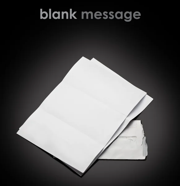 Mensagem em branco — Fotografia de Stock