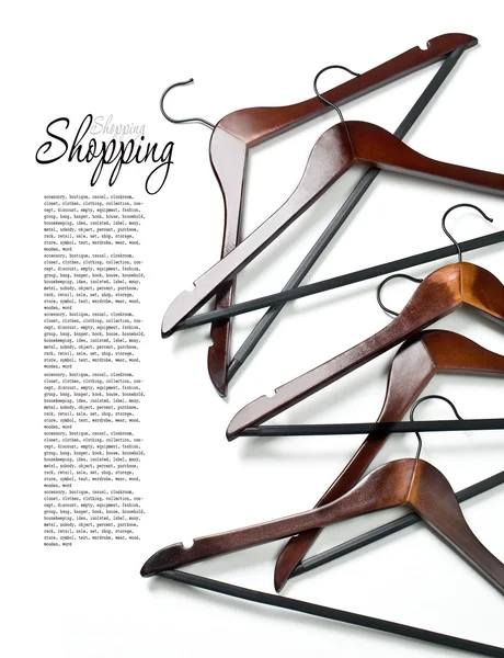 Wooden hangers — Stock Photo, Image
