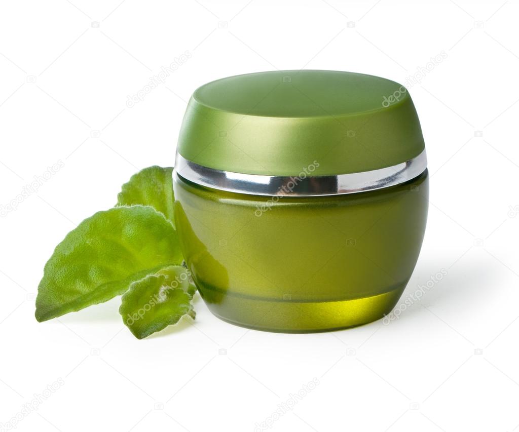 jar of green cream