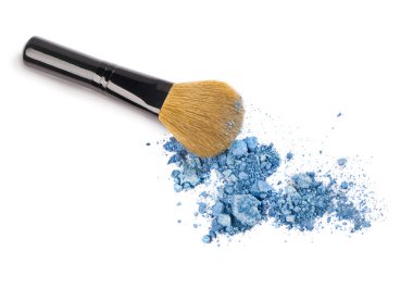 Makeup Powder and Brush clipart