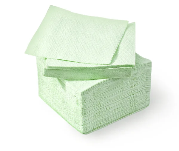 녹색 냅킨 — 스톡 사진