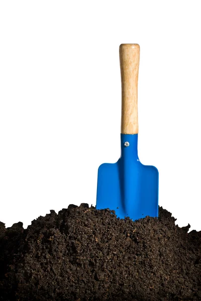 Soil and spade — Stock Photo, Image