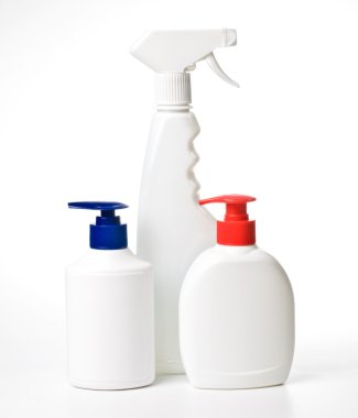 Beyaz plastik şişe