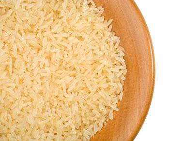 ahşap tabak pirinç