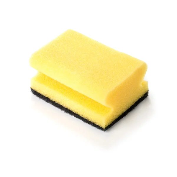 Yellow household sponge — Stock Photo, Image