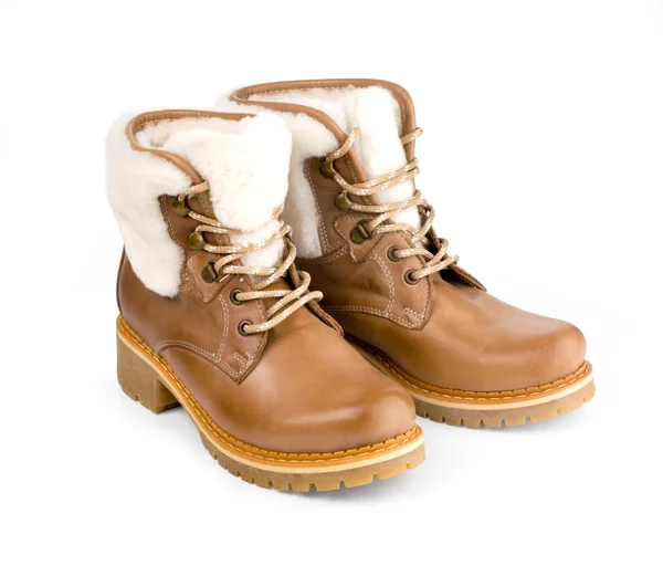 Vintern kvinnliga boot — Stockfoto
