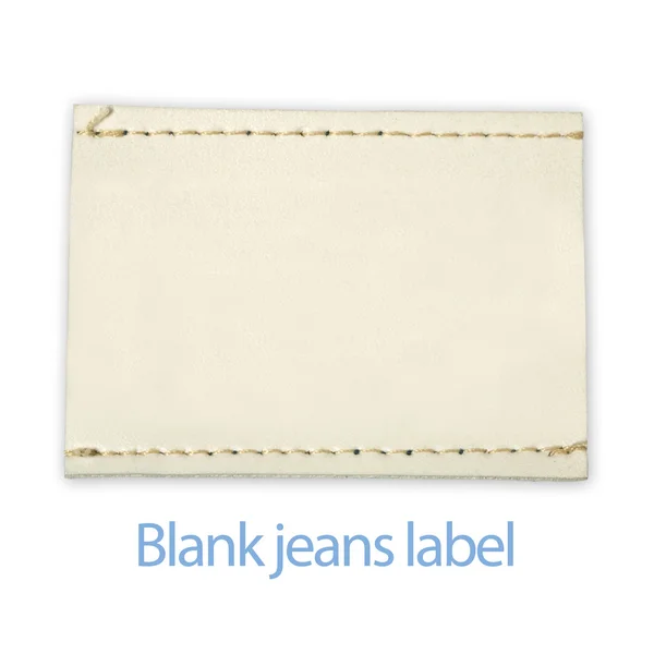 Blank jeans label — Stock Photo, Image
