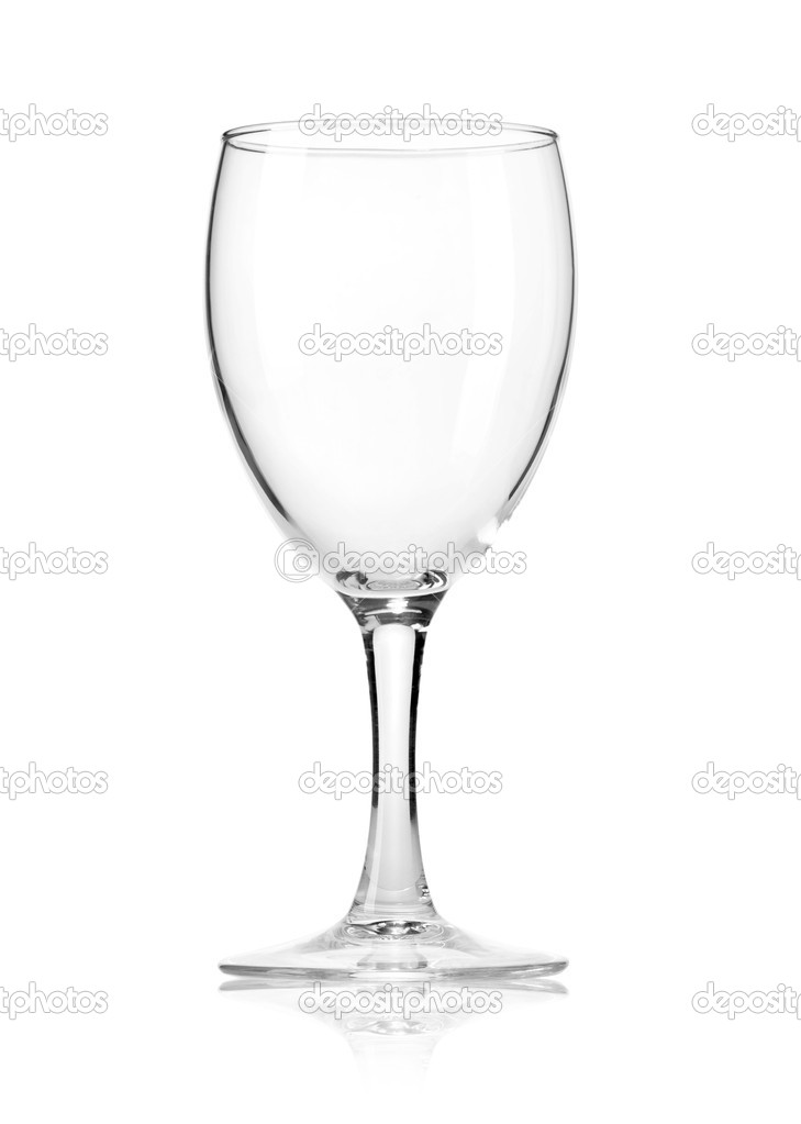 Empty wine glass