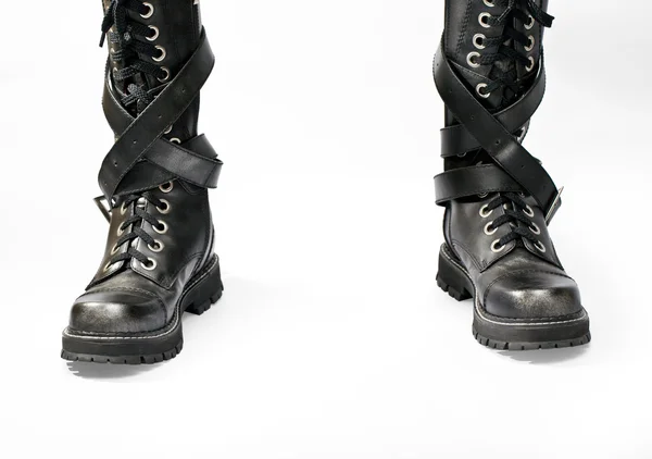 Botas pretas — Fotografia de Stock