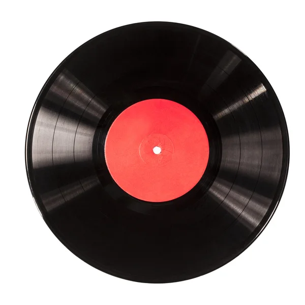 Zwart vinyl record — Stockfoto