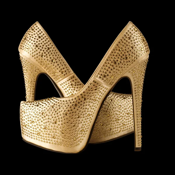 Zapatos de oro — Foto de Stock