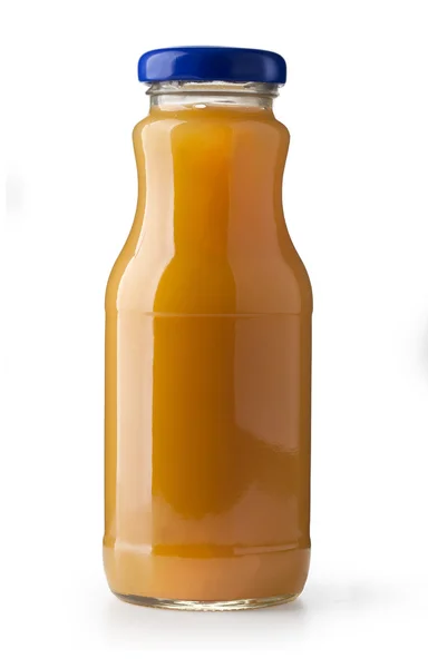 Botella de jugo de zanahoria — Foto de Stock