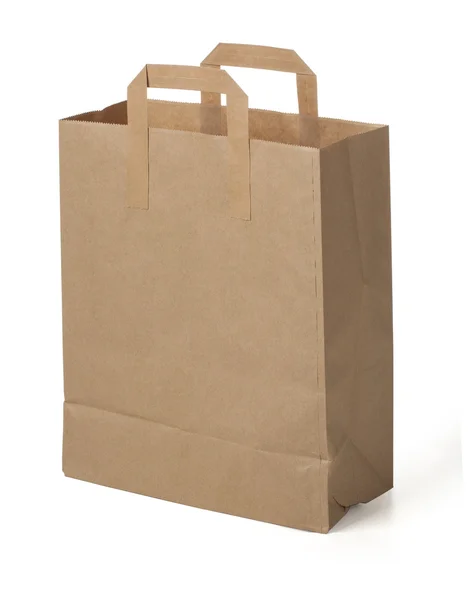 Brown empty Paper Bag — Stock Photo, Image