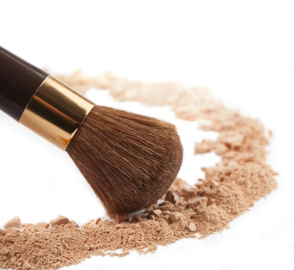 Isolated make-up powder — Stock Photo, Image