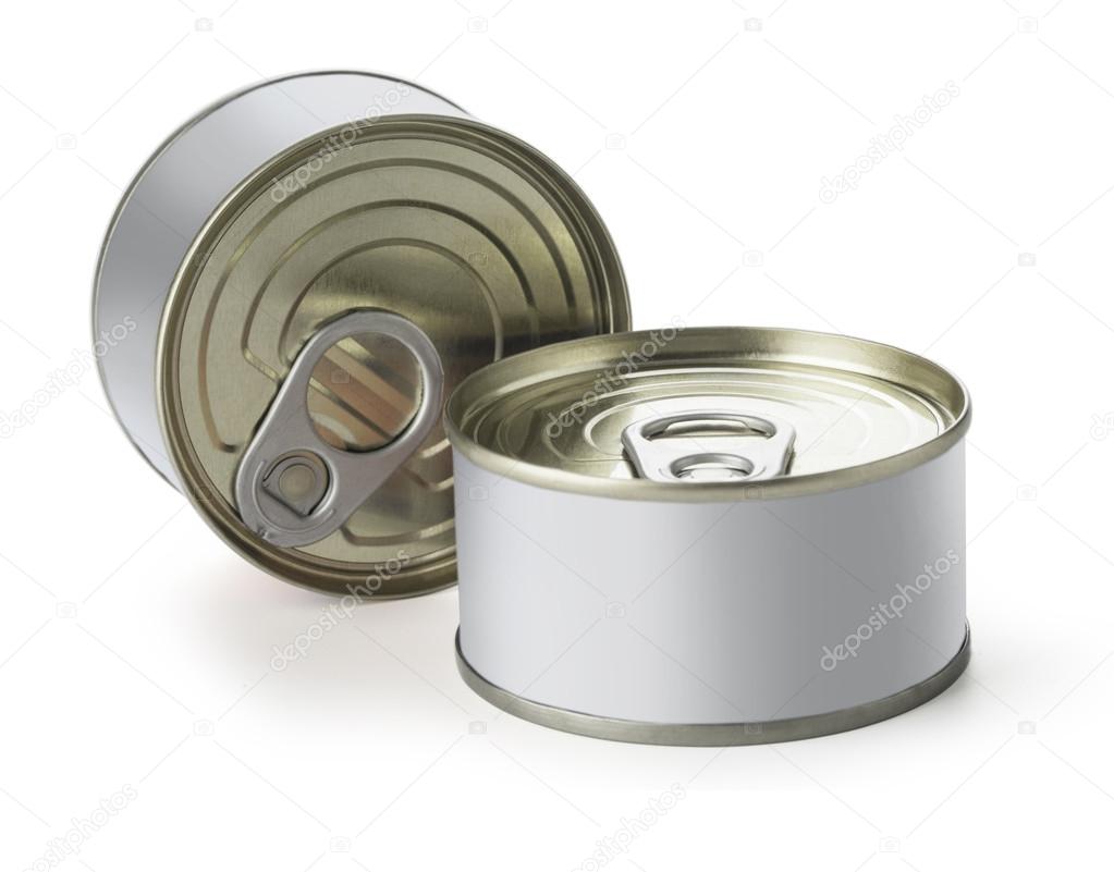 Cans with blank