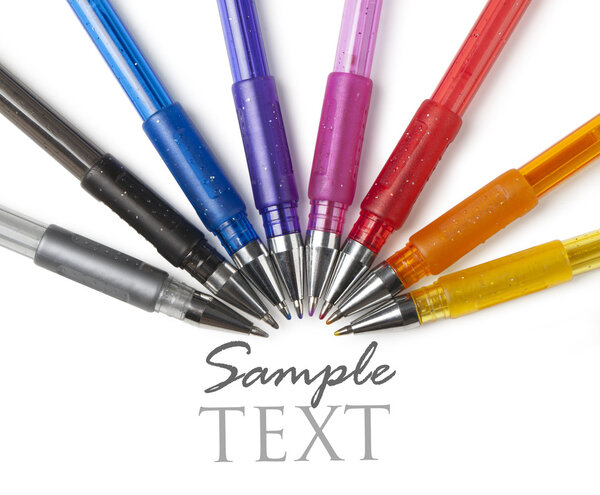 Pens in colors