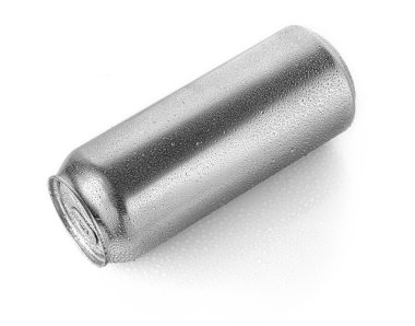 Beyaz arkaplanda damlaları olan gümüş metal kutular