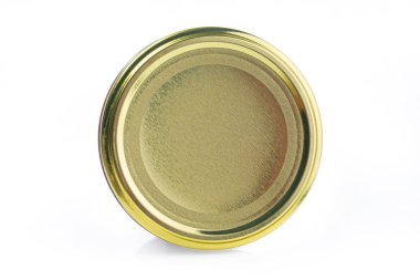 şişe kapağı beyaz arkaplan üzerinde izole, kırpma yolu ile üst görünüm