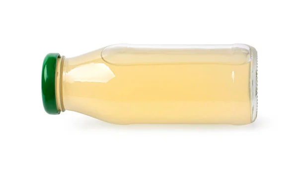 Butelki Sokiem Izolowane Białym Tle Ścieżką Wycinania — Zdjęcie stockowe