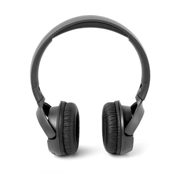 Black Headphone Solated White Background — Stock Photo, Image