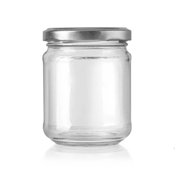 Vaso Vetro Isolato Sfondo Bianco Con Percorso Ritaglio — Foto Stock