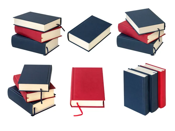 Stack Books Isolated White Background — Stock Photo, Image