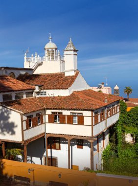 La Orotava kasabasının güzel manzarası. La Orotava 'nın tarihi eser ve mimarisi. Tenerife, Kanarya Adaları, İspanya.