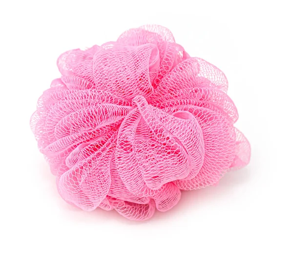 Pink Decorative Washcloths Isolated White — Stock Photo, Image