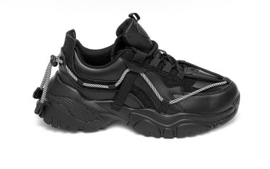 spor ayakkabı yan görünüm. Beyaz arka planda izole