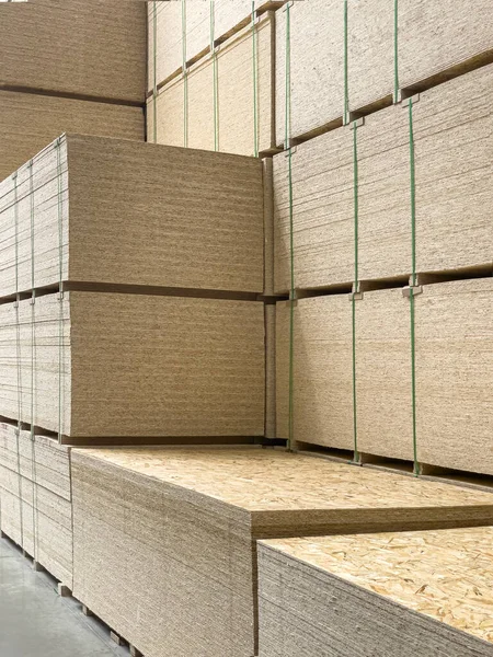 Sheet Stack Construction Store Engineered Wood Product Load Bearing Applications — Stock Photo, Image