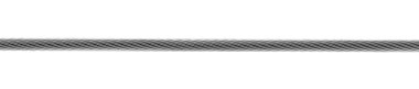 Steell cable on white background with clipping path