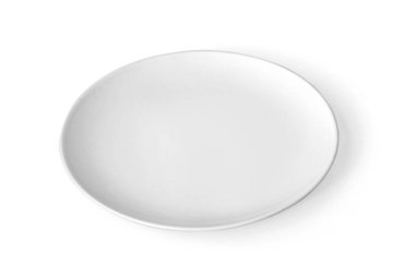 boş beyaz plaka kırpma yolu ile beyaz arkaplan izole