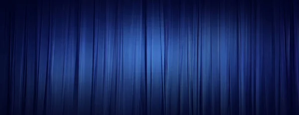 Background Image Blue Velvet Stage Curtain 免版税图库照片